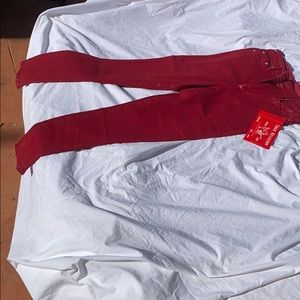 Red Coated Jean True Religion